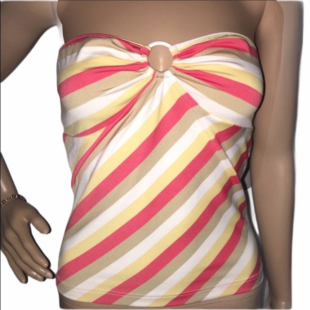 Adorable wet seal strapless top